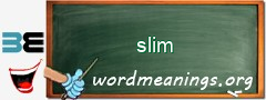 WordMeaning blackboard for slim